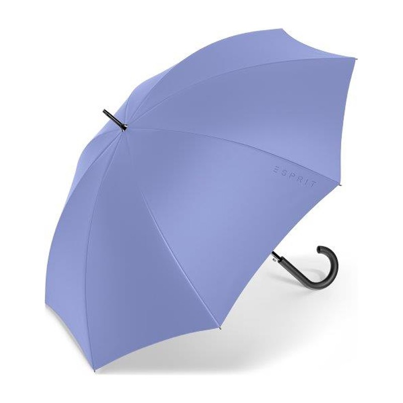 Esprit - Long parapluie canne femme automatique - bleu lavande
