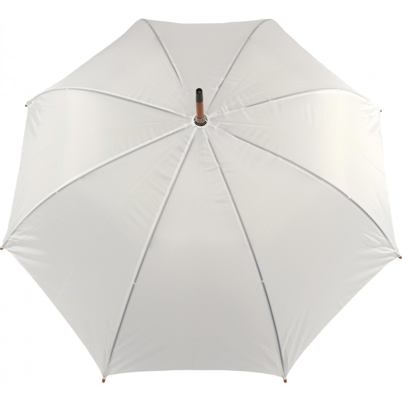 Parfi - Long parapluie canne en bois - blanc