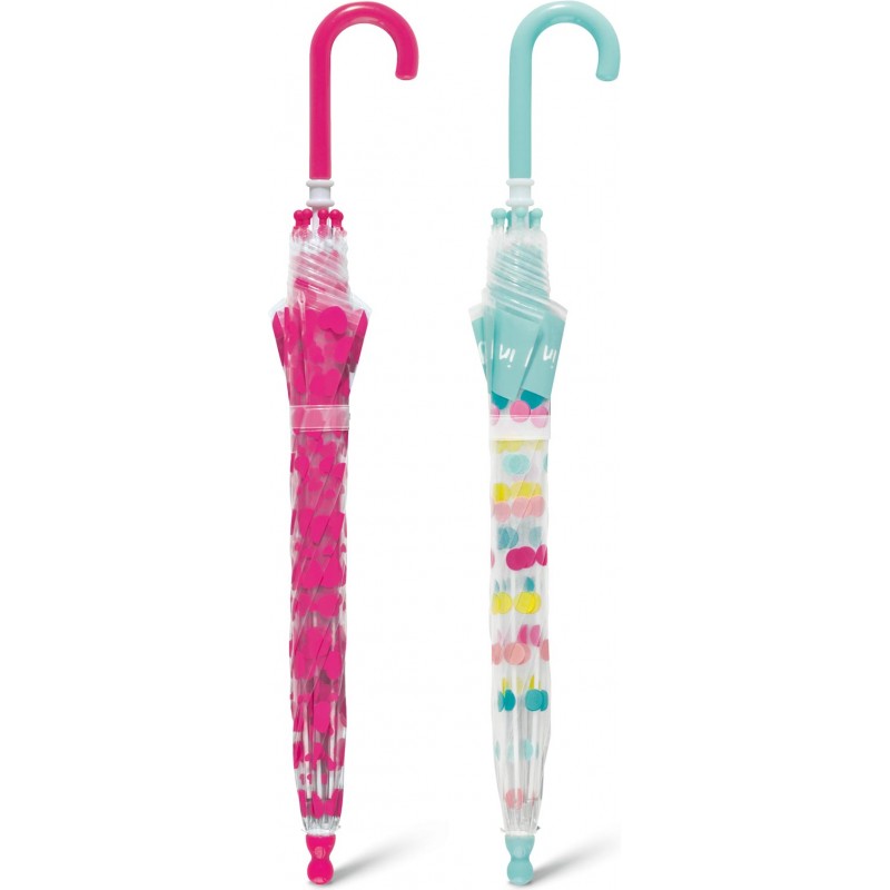 Happy Rain - parapluie enfant transparent et motifs