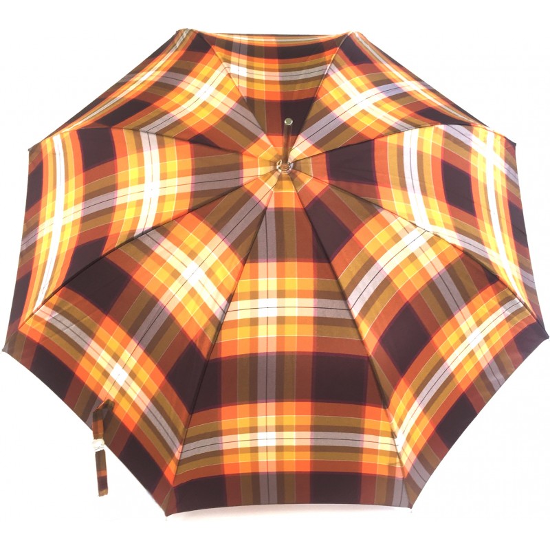 Long parapluie carbonsteel karo poignée arrondie