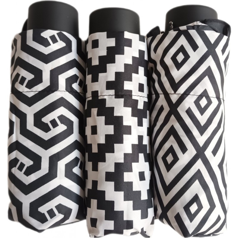 Pierre Cardin black/white pattern pocket umbrella