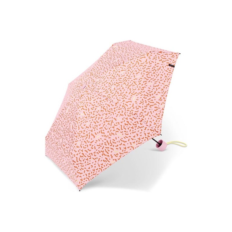 Esprit - Petit parapluie de poche Pepito - Memphis Dots rose/orange