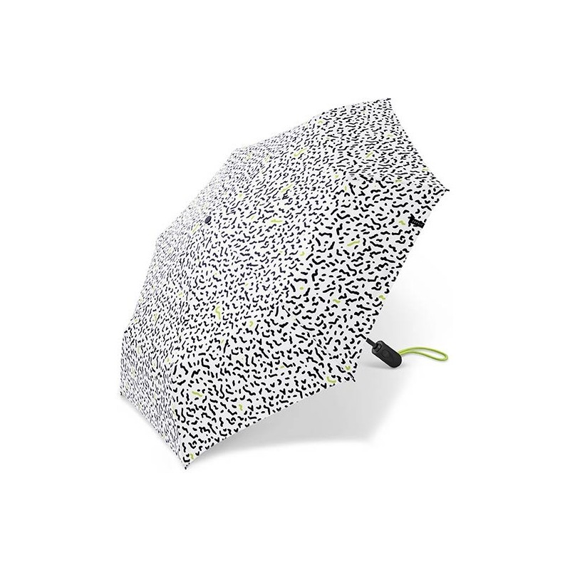 Esprit - Petit parapluie automatique Easymatic Light - Memphis Dots black/white