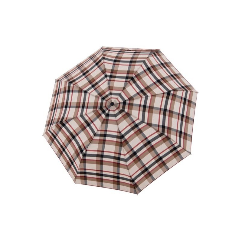 Doppler - Long parapluie canne carbonsteel karo AC - tartan beige