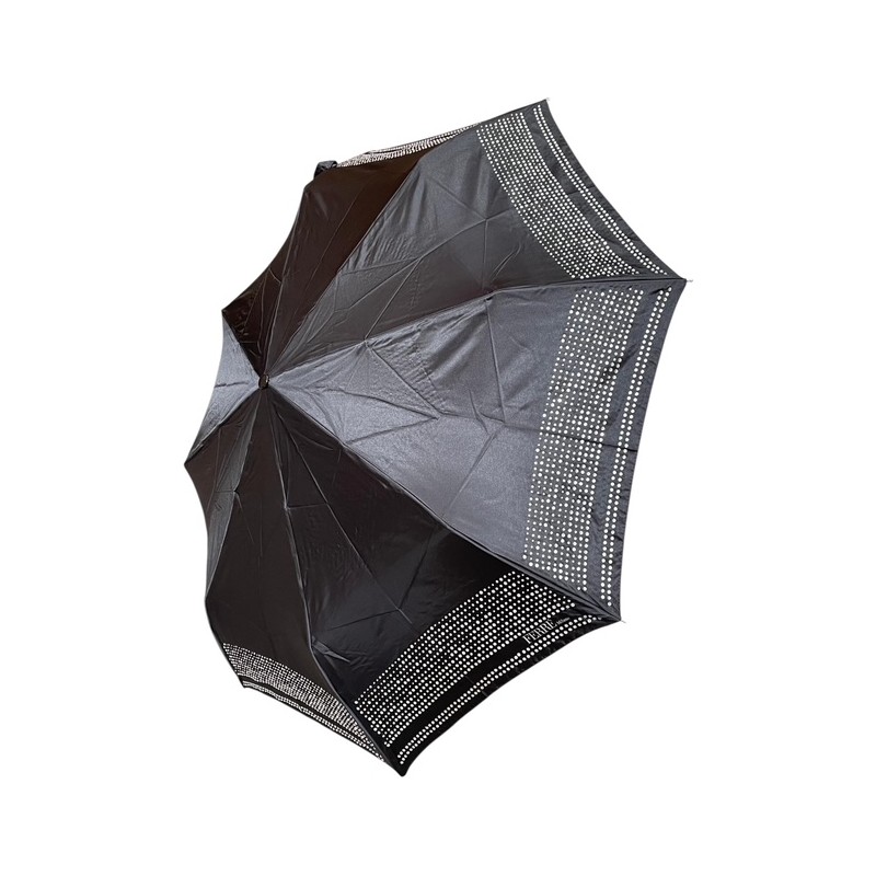 Gianfranco Ferré - Moyen parapluie noir avec strass