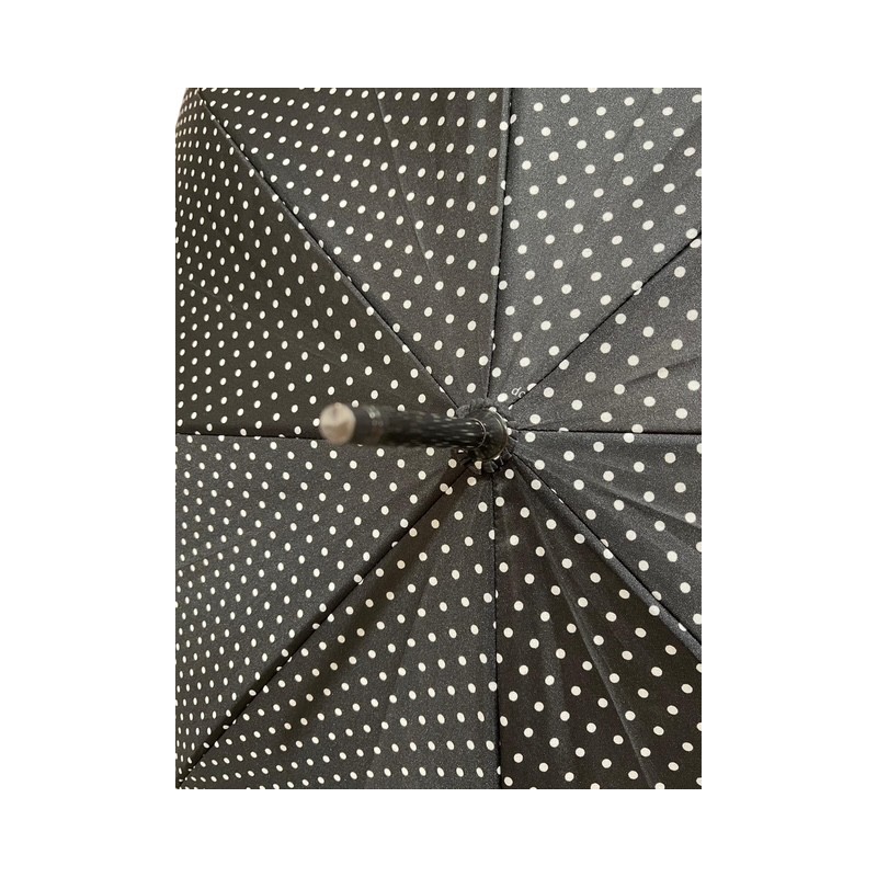 Doppler - Long parapluie canne Fiber Flex Graphics - noir à pois