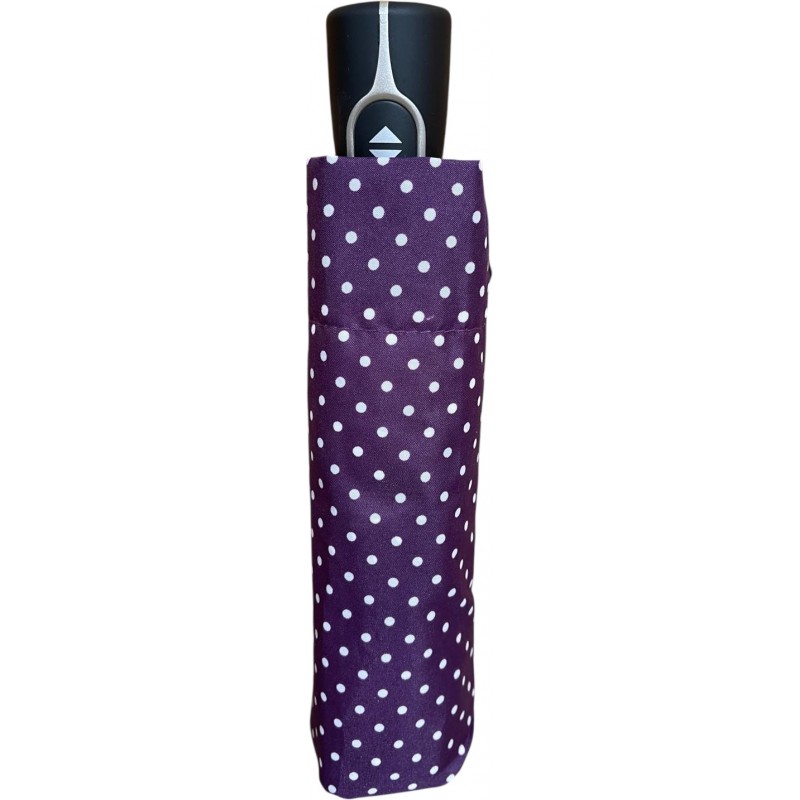 Small mauve polka-dot graphics umbrella