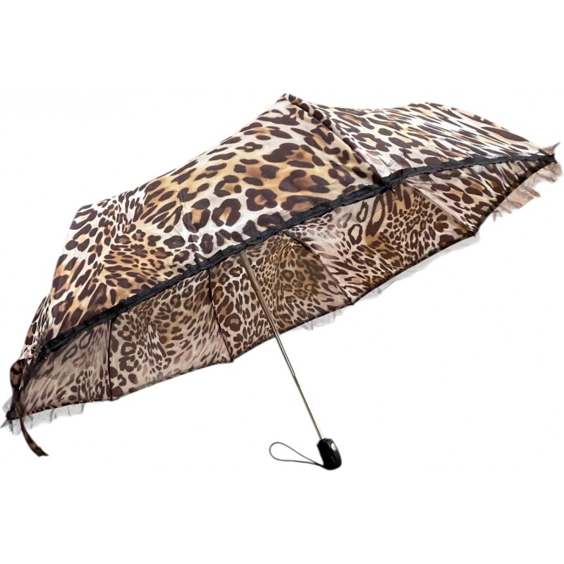 Gianfranco Ferré - Petit parapluie de poche finition tulle - Léopard