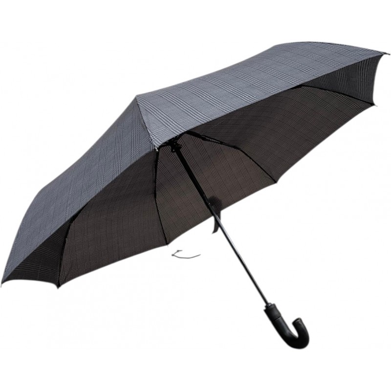Doppler - Moyen parapluie Carbonsteel Long Automatic Executive - prince de Galles gris