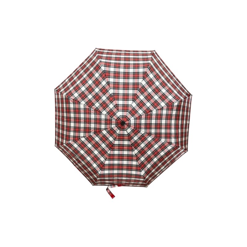 Doppler - Petit parapluie Carbonsteel Magic Karo - Tartan rouge