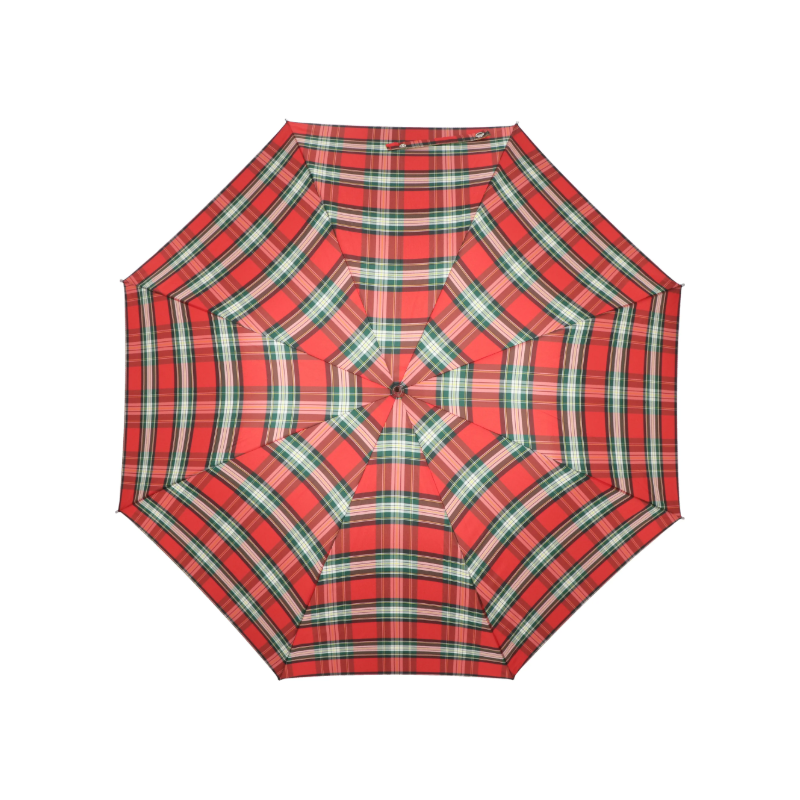 Doppler - Long parapluie canne Blizzard Karo AC - tartan rouge