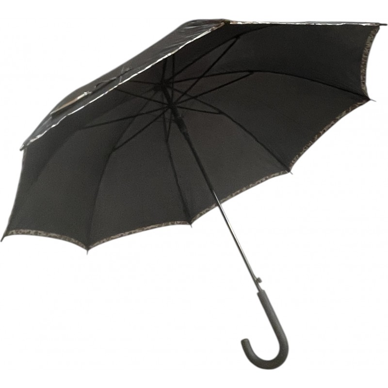 Plic Ploc - Long parapluie canne semi automatique - noir
