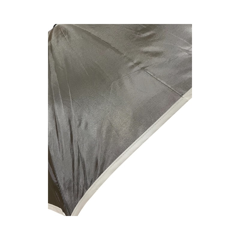 Plic Ploc - Long parapluie canne manuel bord réfléchissant - noir