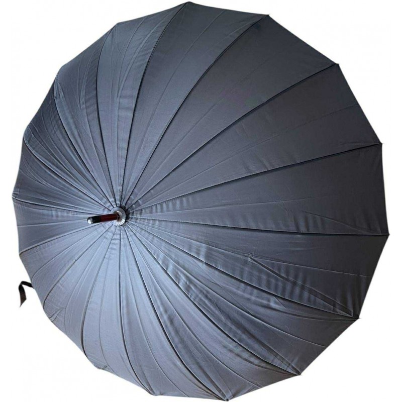 Parfi - collection Solennel - long parapluie 16 baleines manuel - noir